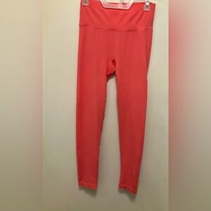 Coral Pink All in Motion Thick Waistband Leggings, EUC